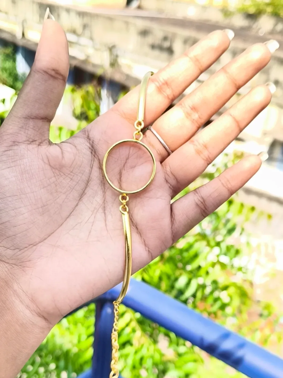 Gold watch type bracelet
